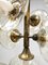 Vintage Brass Pendant Glass Sputnik Chandelier, Image 4