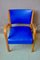 Blue Bow Wood Lounge Chair from Steiner, 1950s 9