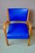 Blue Bow Wood Lounge Chair from Steiner, 1950s, Imagen 9