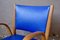 Blue Bow Wood Lounge Chair from Steiner, 1950s, Immagine 13