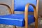 Blue Bow Wood Lounge Chair from Steiner, 1950s 11