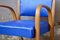 Blue Bow Wood Lounge Chair from Steiner, 1950s, Imagen 11