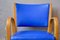 Blue Bow Wood Lounge Chair from Steiner, 1950s 4