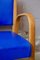 Blue Bow Wood Lounge Chair from Steiner, 1950s 7