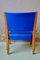 Blue Bow Wood Lounge Chair from Steiner, 1950s, Image 19