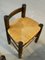 Stühle aus Holz und Stroh von Charles Dudouyt, Frankreich, 1950er, 4er Set 11
