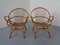 Italian Bamboo Armchairs & Table, 1950s, Set of 3, Imagen 5