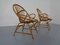 Italian Bamboo Armchairs & Table, 1950s, Set of 3 7