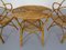 Italian Bamboo Armchairs & Table, 1950s, Set of 3, Image 16