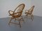 Italian Bamboo Armchairs & Table, 1950s, Set of 3 9
