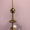 Bell-Shaped Glass Lamps with Brass Frames, 1970s, Set of 4, Image 12