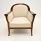 Antique Swedish Satin Birch Armchairs, Set of 2 3