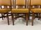 Italian Iroko and Leather Dining Chairs, 1960s, Set of 8 12