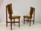 Italian Iroko and Leather Dining Chairs, 1960s, Set of 8, Immagine 2