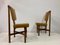 Italian Iroko and Leather Dining Chairs, 1960s, Set of 8 3