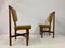 Italian Iroko and Leather Dining Chairs, 1960s, Set of 8, Immagine 3
