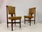 Italian Iroko and Leather Dining Chairs, 1960s, Set of 8, Immagine 4