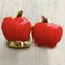 Red Hand-Enameled Sterling Silver Apple Cufflinks from Berca 9