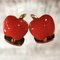 Red Hand-Enameled Sterling Silver Apple Cufflinks from Berca 10