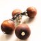 Hand Inlaid Wood & Sterling Silver Ball Cufflinks from Berca 3