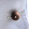 Hand Inlaid Wood & Sterling Silver Ball Cufflinks from Berca, Image 2