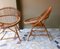 Bamboo Wicker Armchairs, 1960s, Set of 2 5