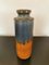 West German Two-Tone Blue and Ocher Vase from Scheurich 6