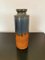 West German Two-Tone Blue and Ocher Vase from Scheurich 4