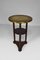 Art Nouveau Austrian Side Table with Embossed Brass by Josef Hoffmann, 1910 8