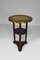 Art Nouveau Austrian Side Table with Embossed Brass by Josef Hoffmann, 1910, Image 8