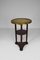 Art Nouveau Austrian Side Table with Embossed Brass by Josef Hoffmann, 1910 11