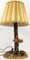 Vintage Table Lamp Carved in Wood, 1950s or 1960s 1