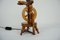 Vintage Wooden Spinning Wheel Lamp, Immagine 8