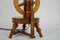 Vintage Wooden Spinning Wheel Lamp, Imagen 10