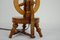 Vintage Wooden Spinning Wheel Lamp, Immagine 10