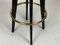 Mid-Century Italian Slender High Stools with Brass Details, Set of 2, Immagine 13