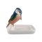 Art Deco Bowl in Porcelain with a Kingfisher by Paul Walther for Meissen, Immagine 1