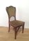 Art Nouveau Style Walnut Dining Chairs, Set of 4 7