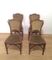 Art Nouveau Style Walnut Dining Chairs, Set of 4 2