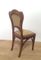 Art Nouveau Style Walnut Dining Chairs, Set of 4 8