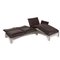 Roro Brown Leather Sofa Set from Brühl & Sippold, Set of 2, Image 4