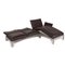 Roro Brown Leather Sofa Set from Brühl & Sippold, Set of 2, Immagine 4