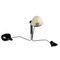 Black Enamelled 3 Arms Ceiling Light by Serge Mouille 3