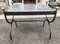 Coffee Table in Wrought Iron & Marble Top, Italy, 1980s 1