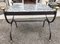 Coffee Table in Wrought Iron & Marble Top, Italy, 1980s, Imagen 1