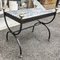 Coffee Table in Wrought Iron & Marble Top, Italy, 1980s 7