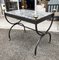 Coffee Table in Wrought Iron & Marble Top, Italy, 1980s, Imagen 3