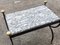 Coffee Table in Wrought Iron & Marble Top, Italy, 1980s, Imagen 6