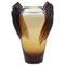 French Amber-Coloured Vase from Lalique, Image 1