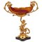 Bohemian Crystal Cup in Amber Colour, Imagen 1